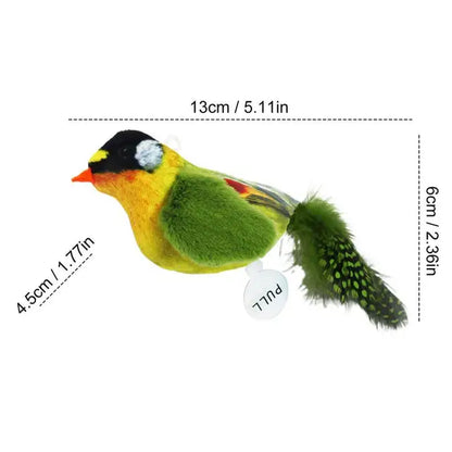 Universal Floppy Bird Cat Toys DIY Cat Wand Toys Cat Tree Cat Tower Toy with Catnip Bird Shape Interactive Cat Toys for Pets