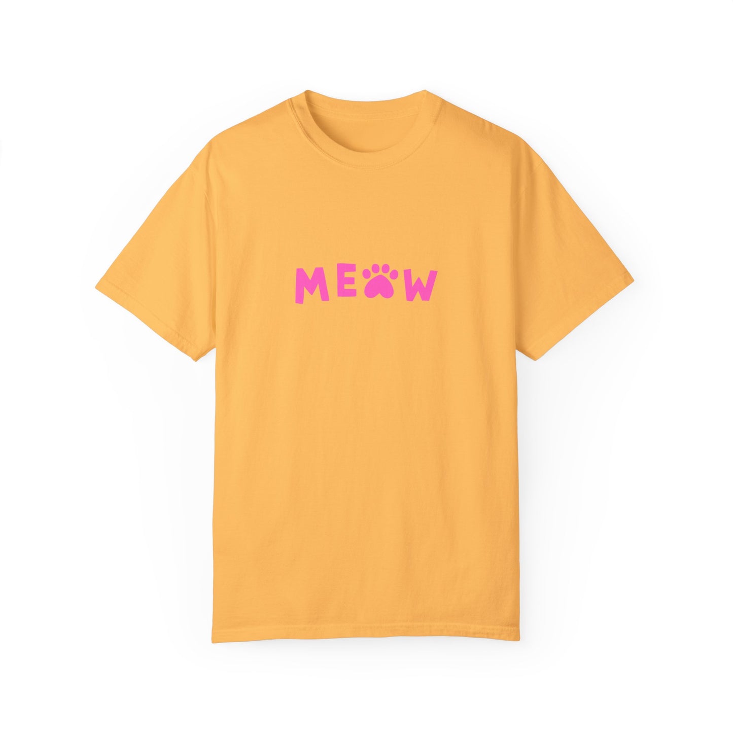 "Meow in Style: Unisex Garment-Dyed T-shirt - Let Your Inner Cat Lover Shine!"