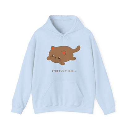 "Adorable Spud Style: Potatoo Cat Unisex Heavy Blend™ Hooded Sweatshirt - Embrace the Quirky Charm of Potato Cat Fashion!"