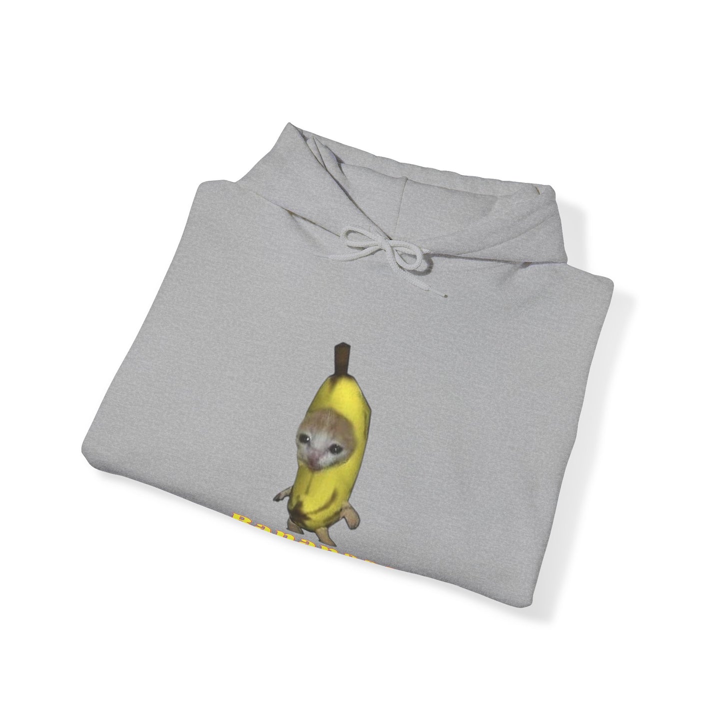 "Banana Cat Bliss: Unisex Heavy Blend™ Hooded Sweatshirt - A Must-Have for Cat Lovers!"