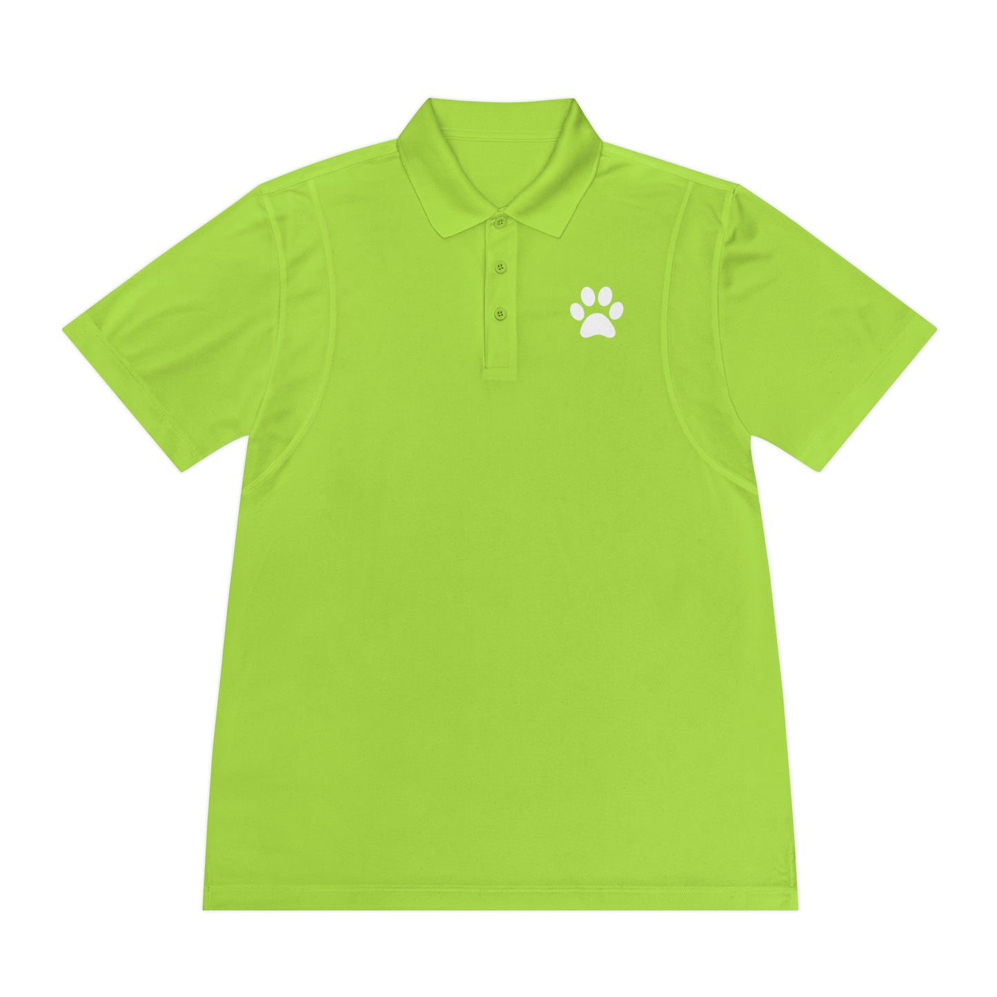 "Paws for Attention: Cat Paw Single Men's Sport Polo Shirt - Sporty Style with a Feline Flair!"