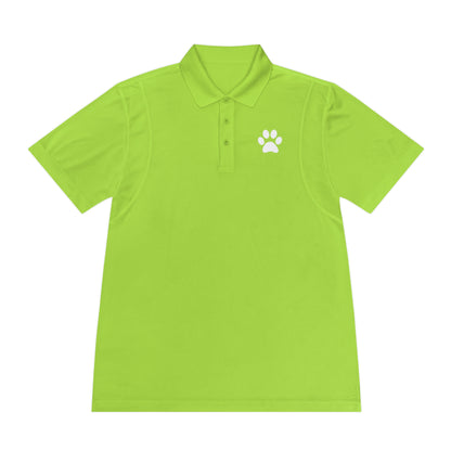 "Paws for Attention: Cat Paw Single Men's Sport Polo Shirt - Sporty Style with a Feline Flair!"