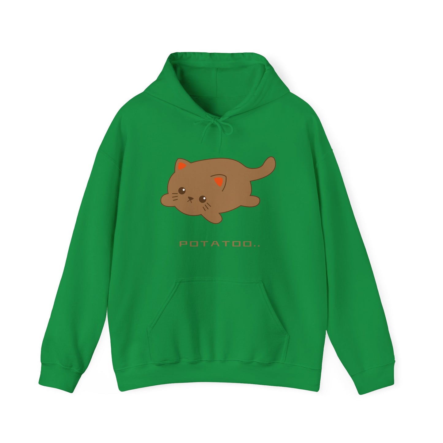 "Adorable Spud Style: Potatoo Cat Unisex Heavy Blend™ Hooded Sweatshirt - Embrace the Quirky Charm of Potato Cat Fashion!"