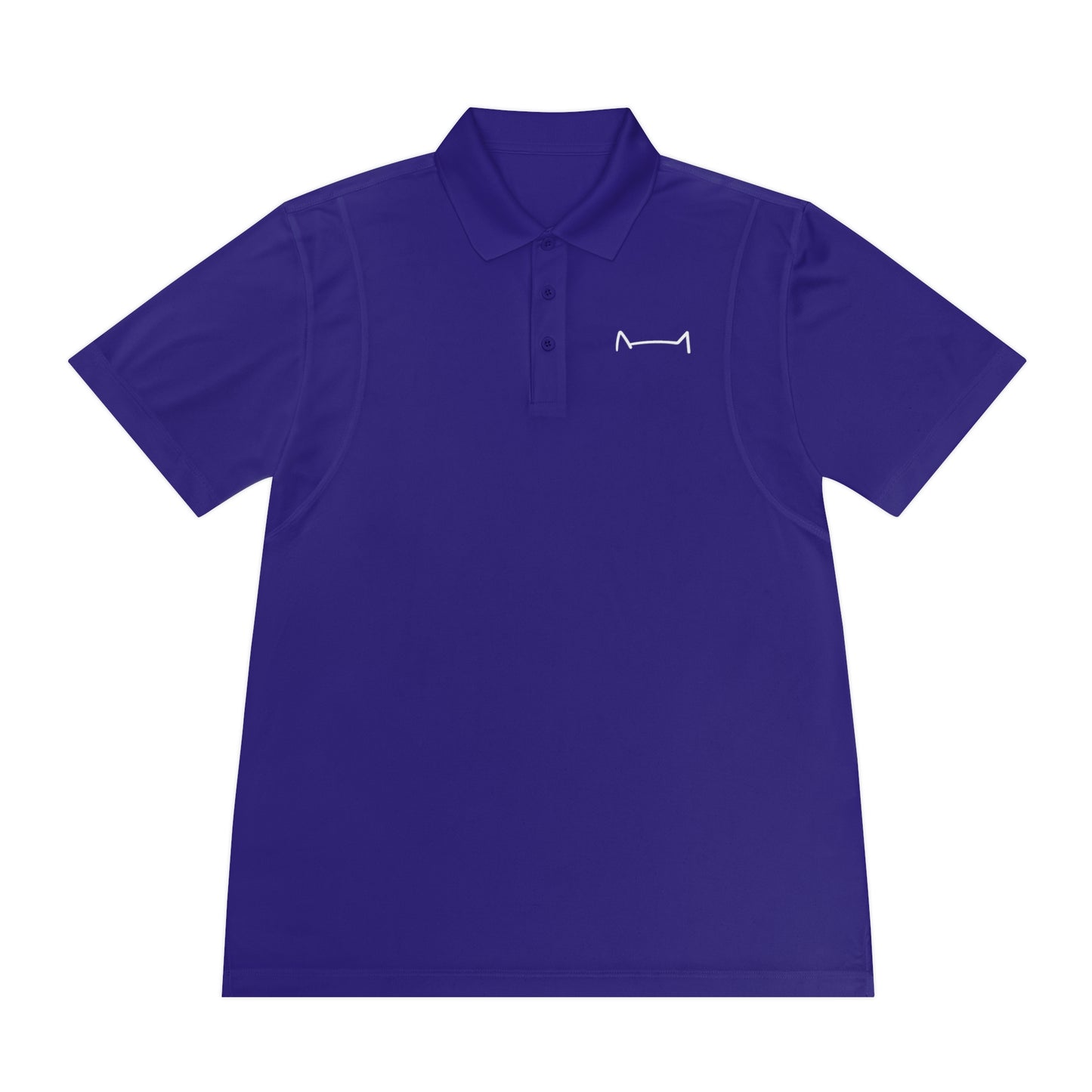 "Feline Elegance: Men's Sport Polo Shirt with Cat Logo - Elevate Your Style with Purr-fect Sophistication!"