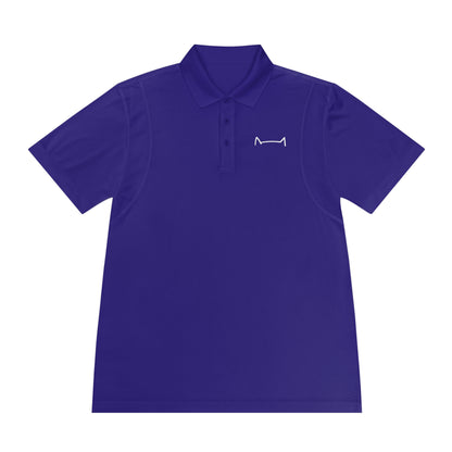 "Feline Elegance: Men's Sport Polo Shirt with Cat Logo - Elevate Your Style with Purr-fect Sophistication!"