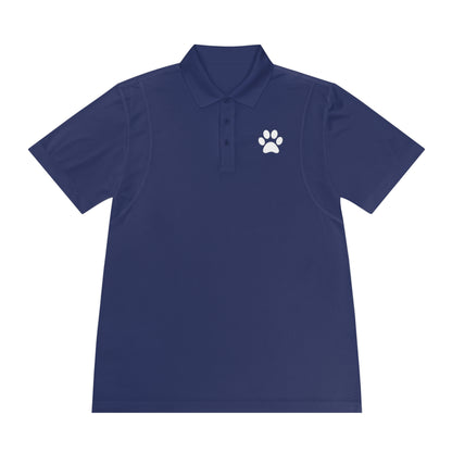 "Paws for Attention: Cat Paw Single Men's Sport Polo Shirt - Sporty Style with a Feline Flair!"