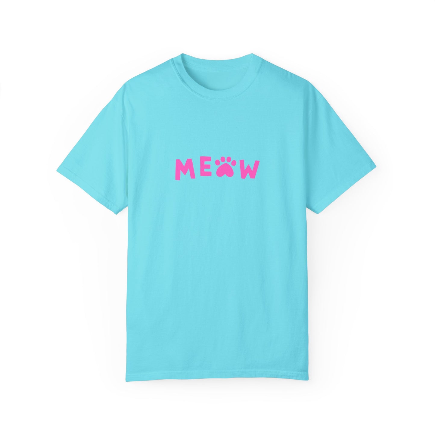 "Meow in Style: Unisex Garment-Dyed T-shirt - Let Your Inner Cat Lover Shine!"