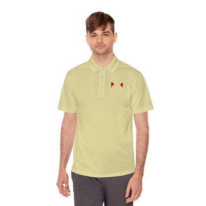 "Feline Flair: Men's Sport Polo Shirt with Cat Ears - Unleash Your Inner Cattitude!"