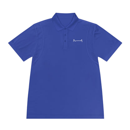 "Feline Elegance: Men's Sport Polo Shirt with Cat Logo - Elevate Your Style with Purr-fect Sophistication!"