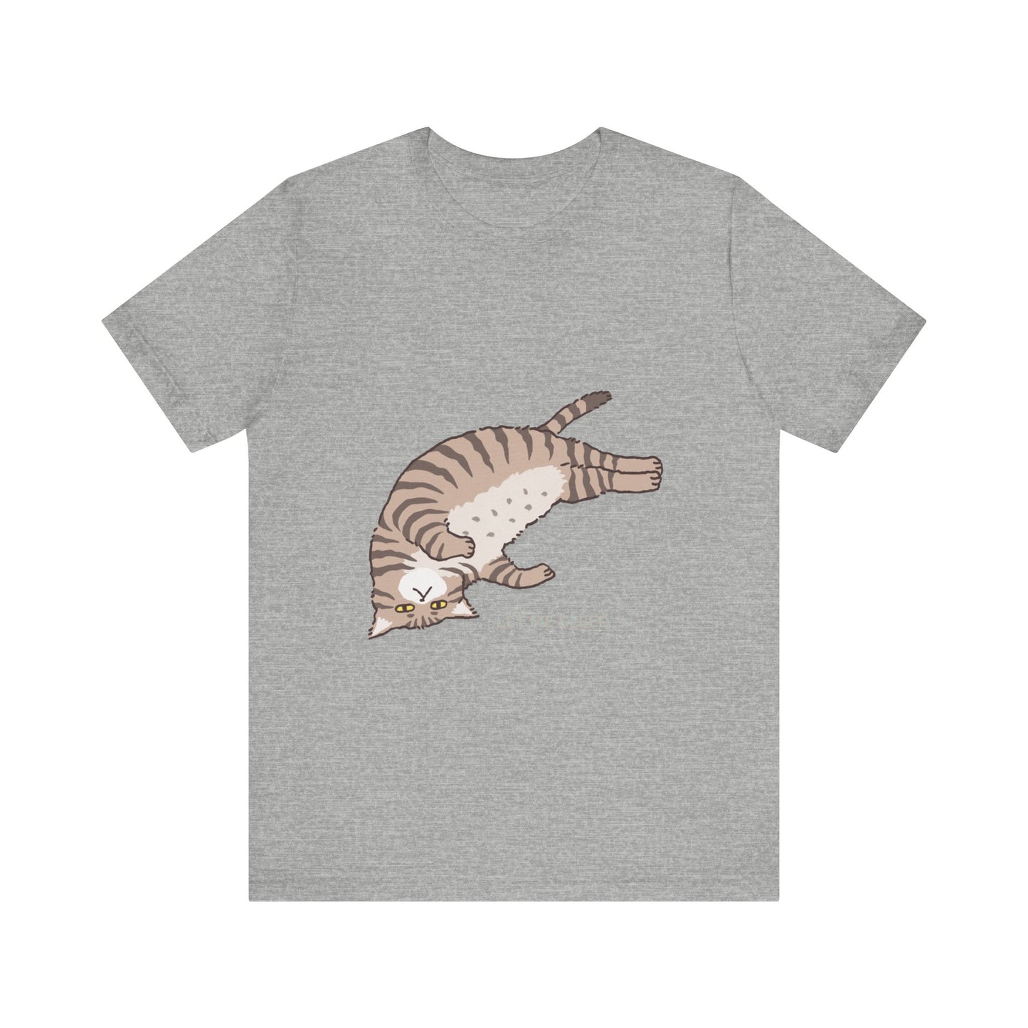 "Dreamy Comfort: SLEEPY Cat Unisex Jersey Short Sleeve Tee - Cozy Up with Feline Serenity!"