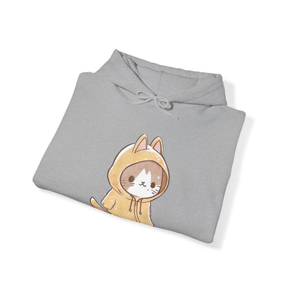 "Feline Fashion Essential: Hoodie Unisex Heavy Blend™ Hooded Sweatshirt - Your Go-To for Cozy Style with a Cat Flair!"