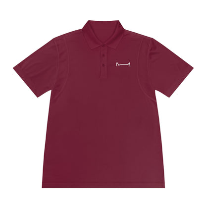 "Feline Elegance: Men's Sport Polo Shirt with Cat Logo - Elevate Your Style with Purr-fect Sophistication!"