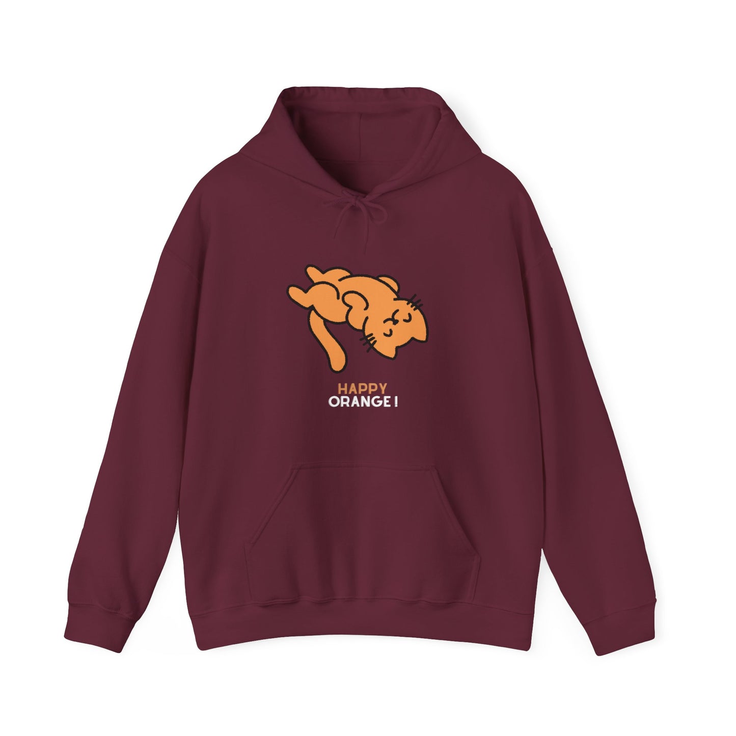 "Vibrant Feline Charm: Orange Cat Unisex Heavy Blend™ Hooded Sweatshirt - Add a Splash of Color to Your Cat-Inspired Wardrobe!"