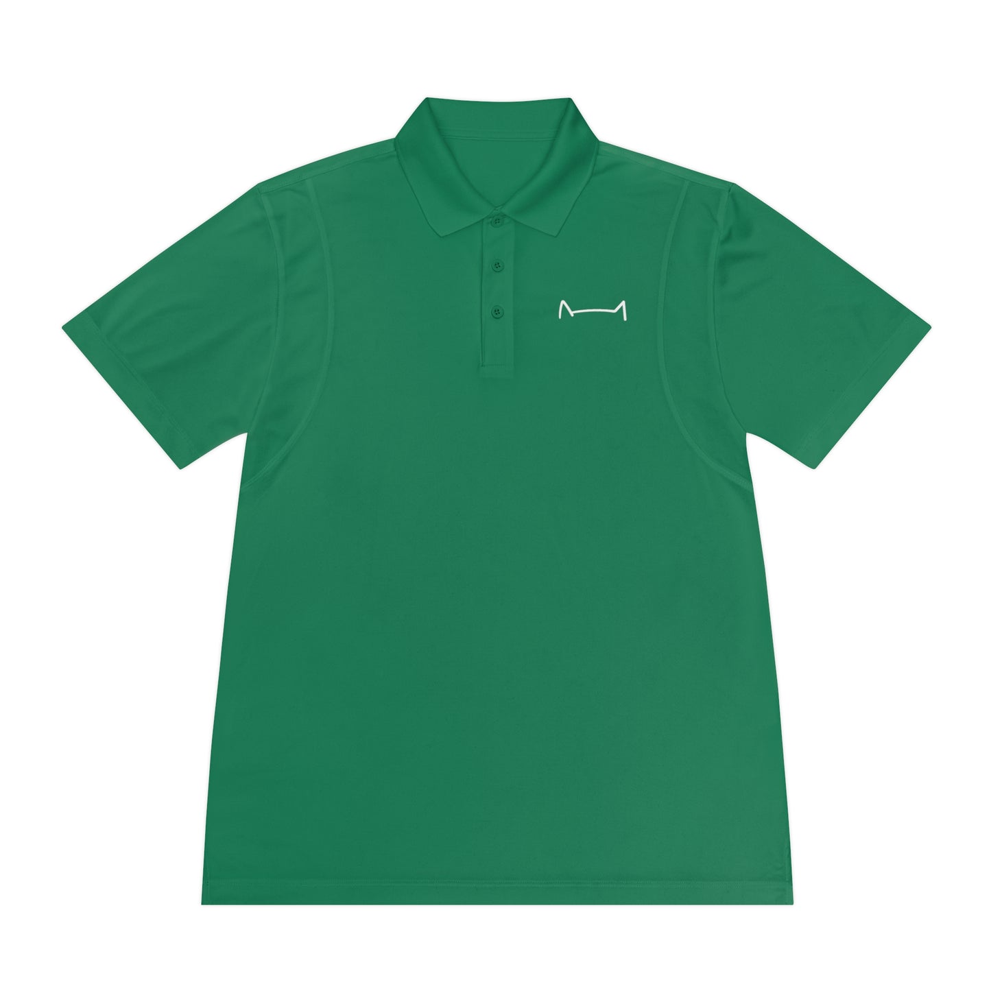 "Feline Elegance: Men's Sport Polo Shirt with Cat Logo - Elevate Your Style with Purr-fect Sophistication!"