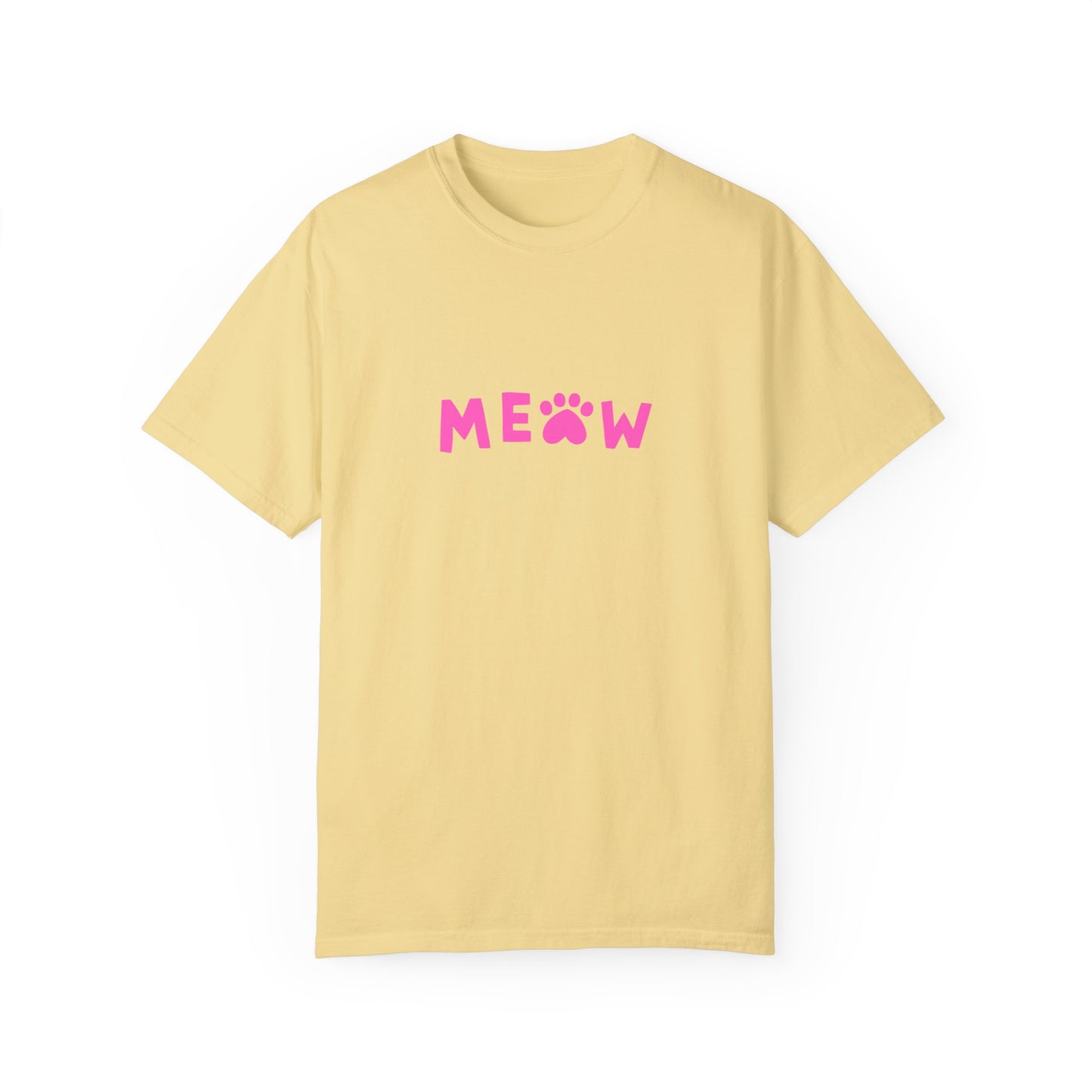 "Meow in Style: Unisex Garment-Dyed T-shirt - Let Your Inner Cat Lover Shine!"