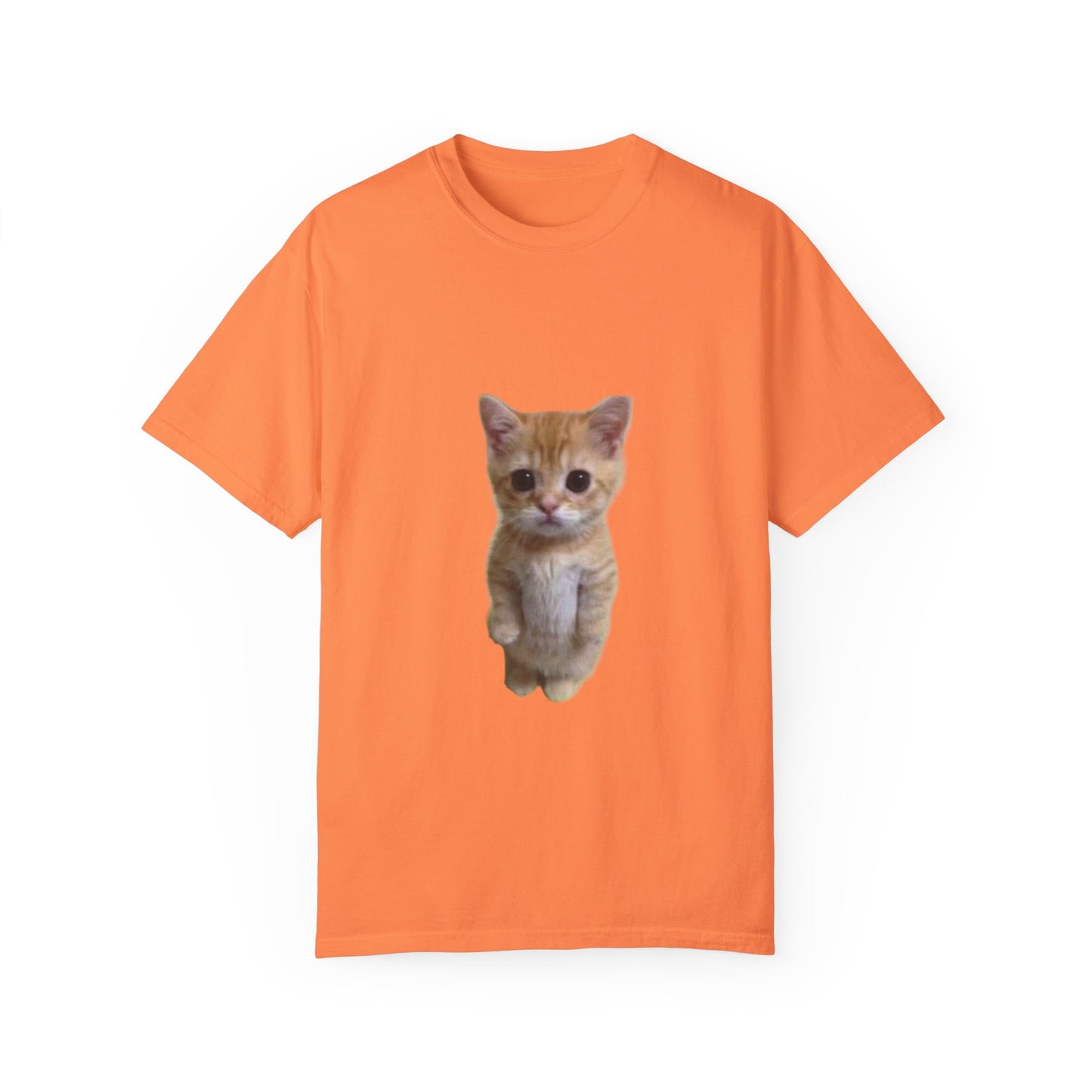 "Adorable Feline Charm: Cute Cat Unisex Garment-Dyed T-shirt - Wear Your Love for Cats in Style!"