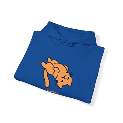 "Vibrant Feline Charm: Orange Cat Unisex Heavy Blend™ Hooded Sweatshirt - Add a Splash of Color to Your Cat-Inspired Wardrobe!"