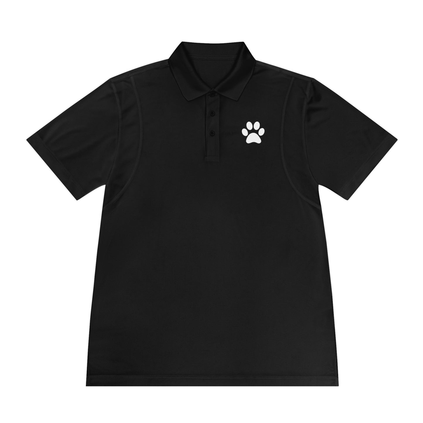 "Paws for Attention: Cat Paw Single Men's Sport Polo Shirt - Sporty Style with a Feline Flair!"