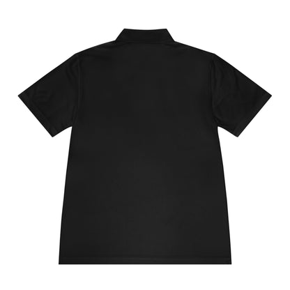 "Feline Fashion Forward: Meow Logo Men's Sport Polo Shirt - Showcase Your Love for Cats with Style!"