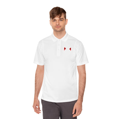 "Feline Flair: Men's Sport Polo Shirt with Cat Ears - Unleash Your Inner Cattitude!"