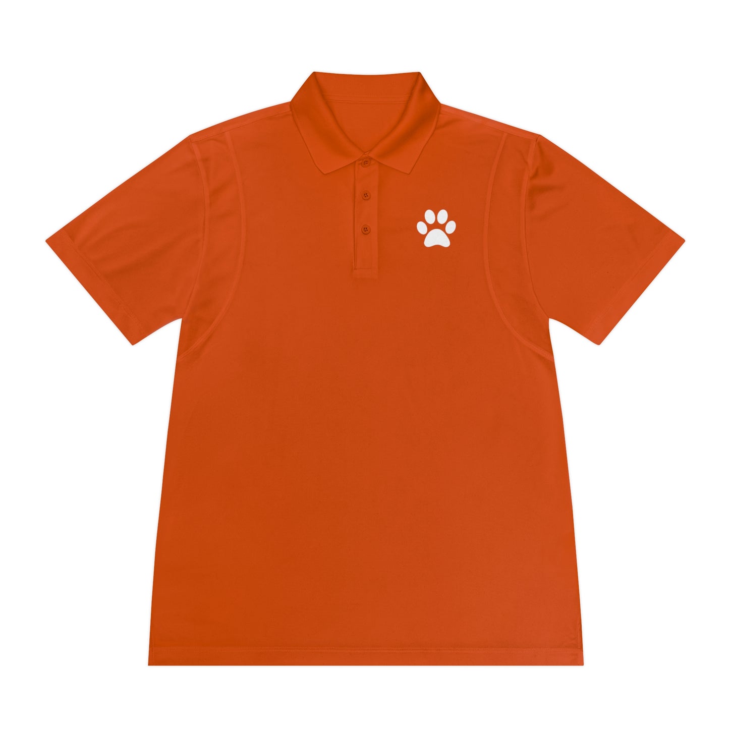 "Paws for Attention: Cat Paw Single Men's Sport Polo Shirt - Sporty Style with a Feline Flair!"