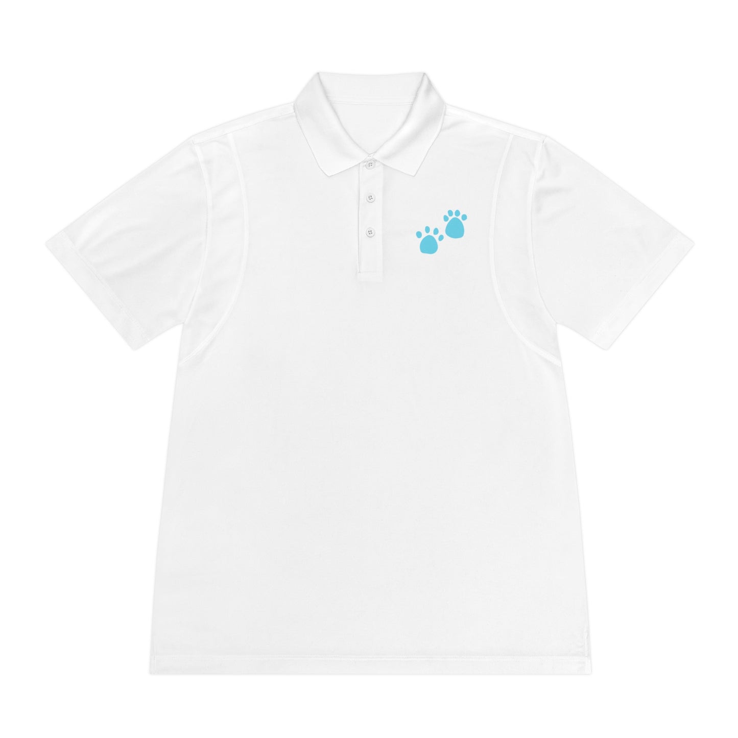 "Pawsitively Stylish: Cat Paw Men's Sport Polo Shirt - Add a Touch of Feline Charm to Your Wardrobe!"