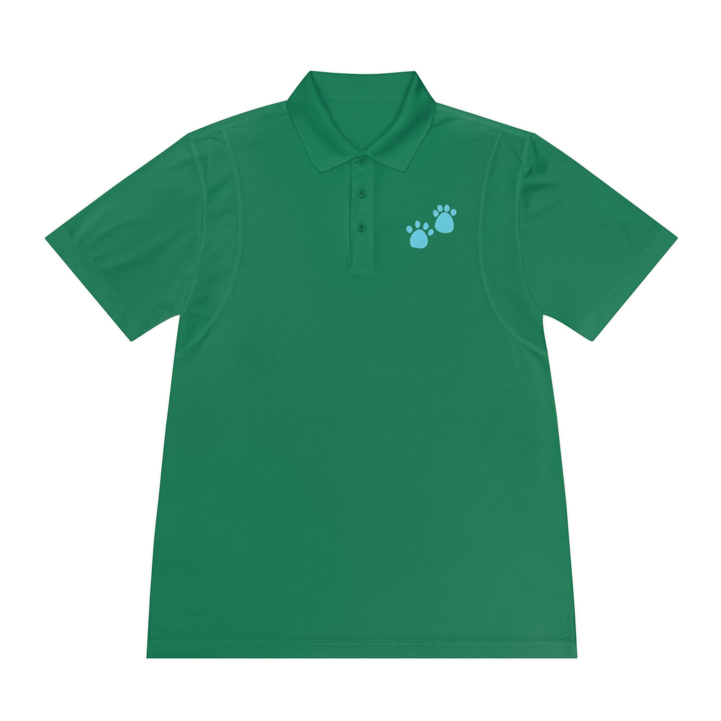 "Pawsitively Stylish: Cat Paw Men's Sport Polo Shirt - Add a Touch of Feline Charm to Your Wardrobe!"