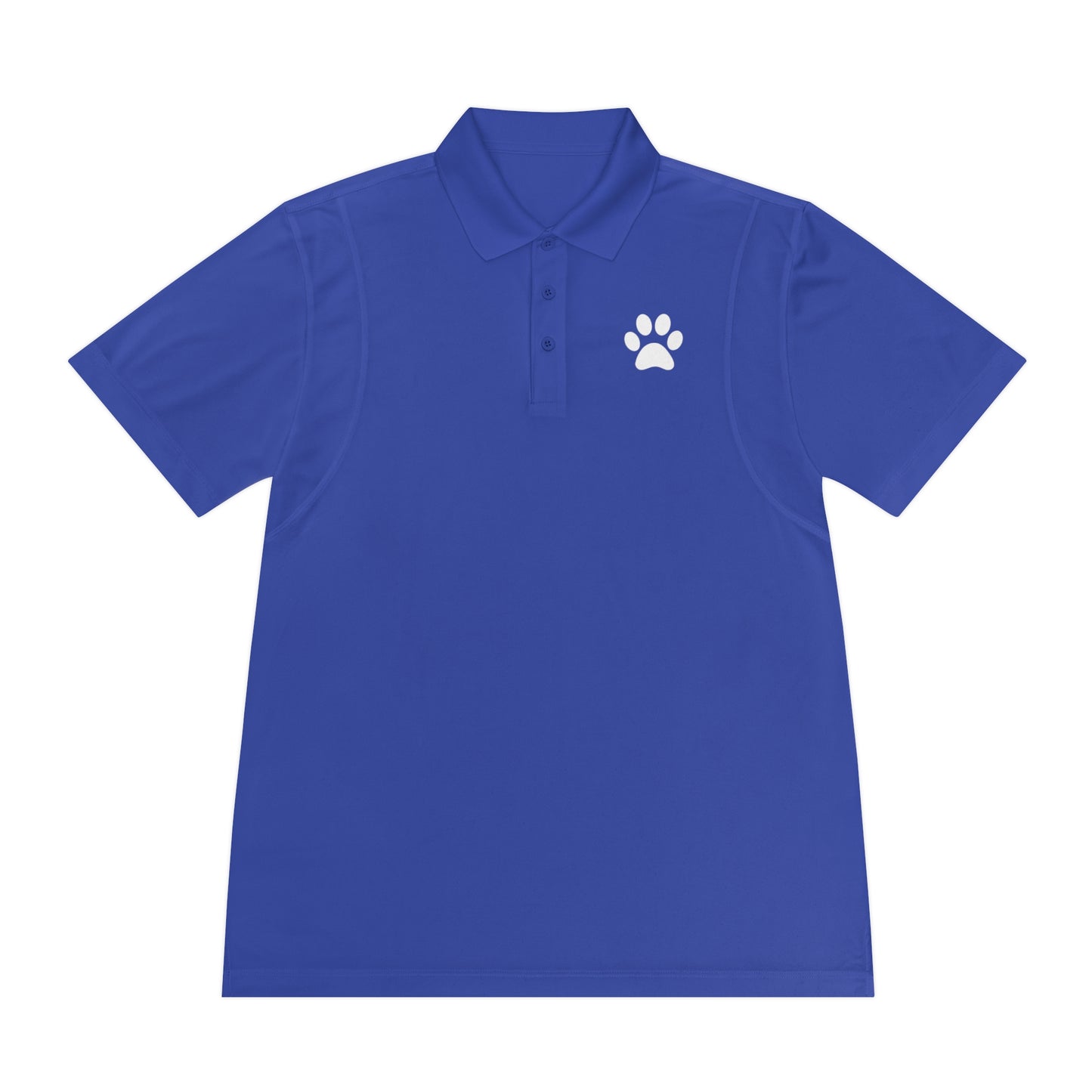 "Paws for Attention: Cat Paw Single Men's Sport Polo Shirt - Sporty Style with a Feline Flair!"