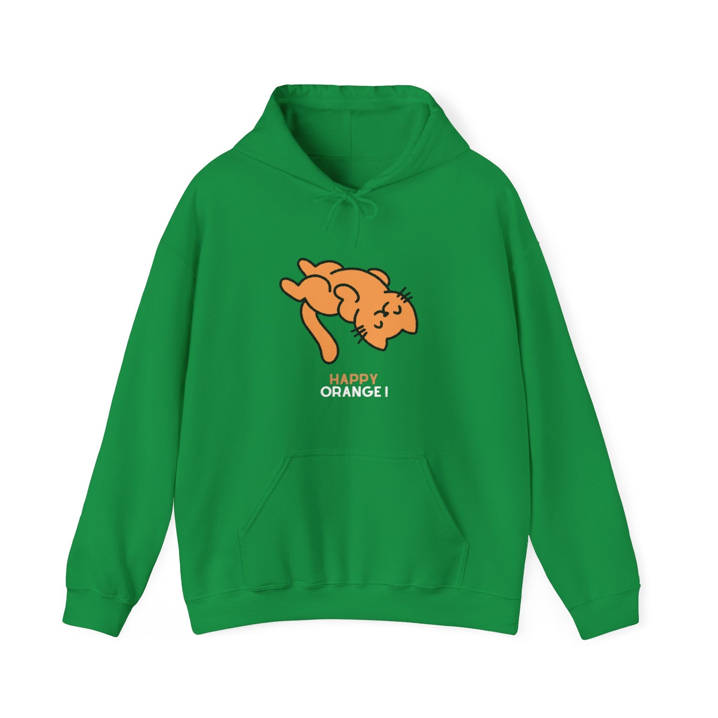 "Vibrant Feline Charm: Orange Cat Unisex Heavy Blend™ Hooded Sweatshirt - Add a Splash of Color to Your Cat-Inspired Wardrobe!"