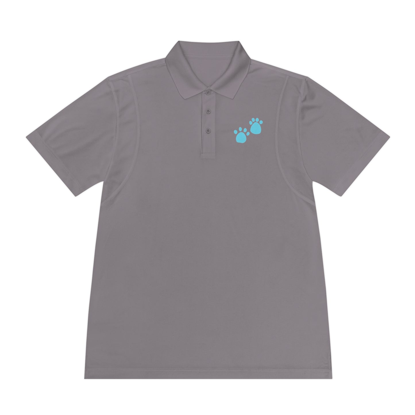 "Pawsitively Stylish: Cat Paw Men's Sport Polo Shirt - Add a Touch of Feline Charm to Your Wardrobe!"