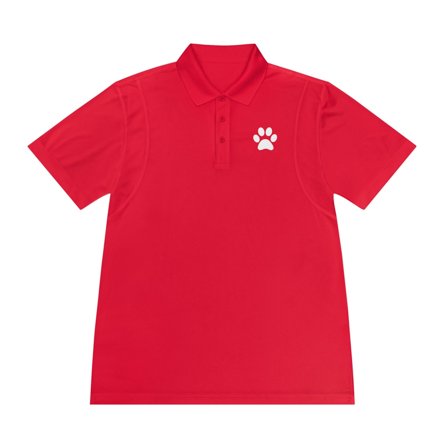 "Paws for Attention: Cat Paw Single Men's Sport Polo Shirt - Sporty Style with a Feline Flair!"