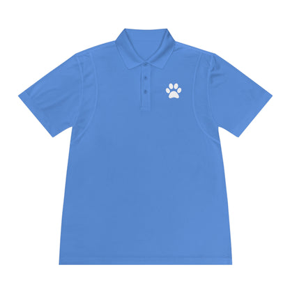 "Paws for Attention: Cat Paw Single Men's Sport Polo Shirt - Sporty Style with a Feline Flair!"