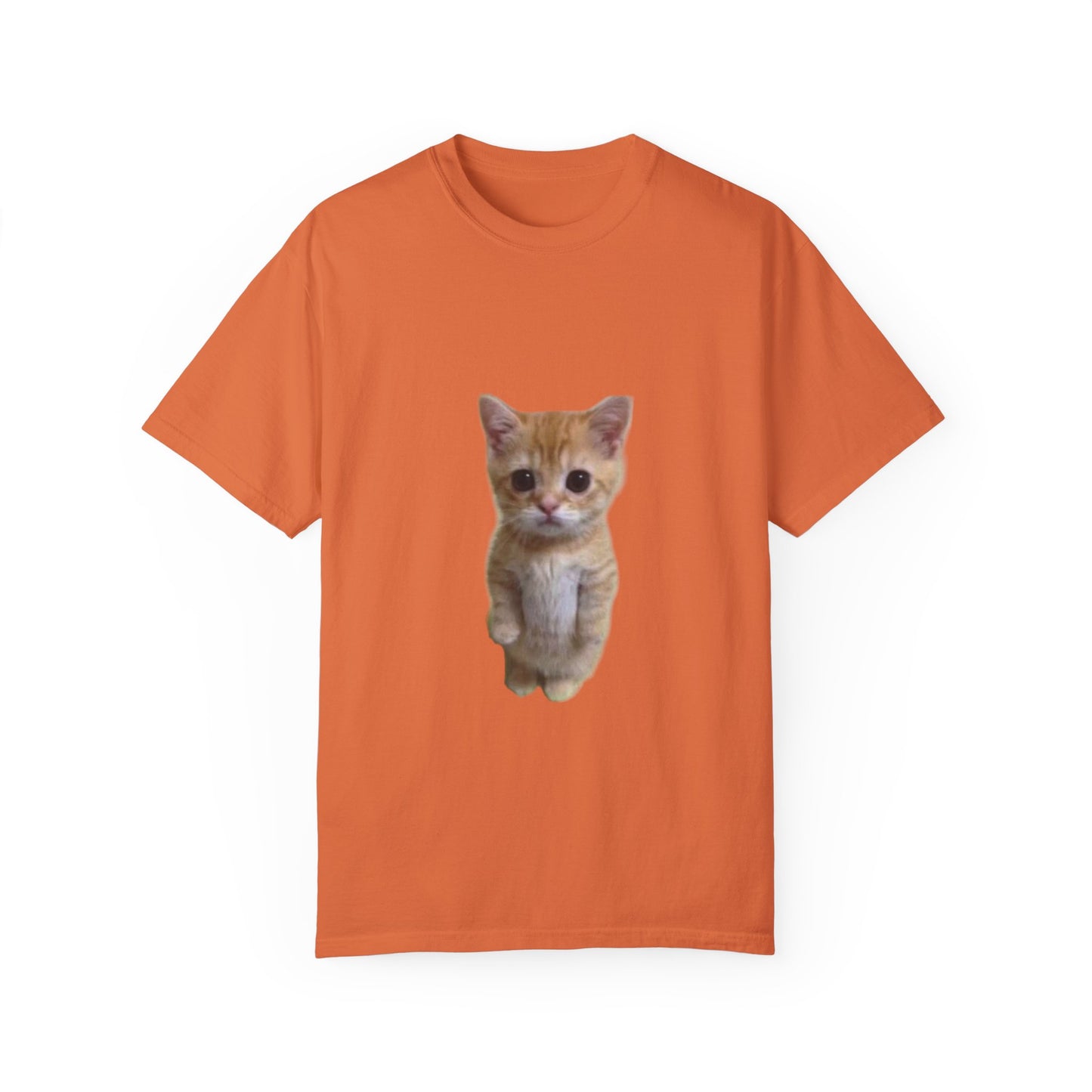 "Adorable Feline Charm: Cute Cat Unisex Garment-Dyed T-shirt - Wear Your Love for Cats in Style!"