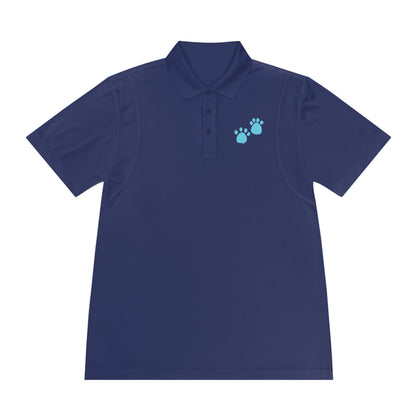 "Pawsitively Stylish: Cat Paw Men's Sport Polo Shirt - Add a Touch of Feline Charm to Your Wardrobe!"