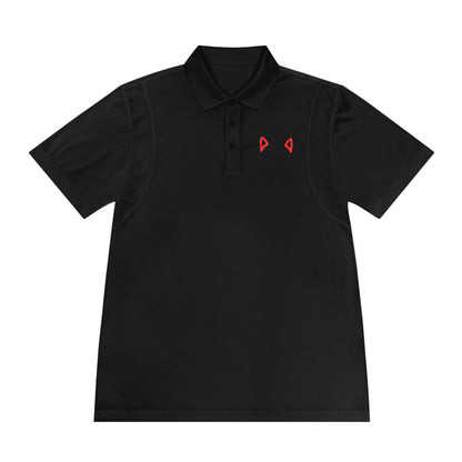 "Feline Flair: Men's Sport Polo Shirt with Cat Ears - Unleash Your Inner Cattitude!"