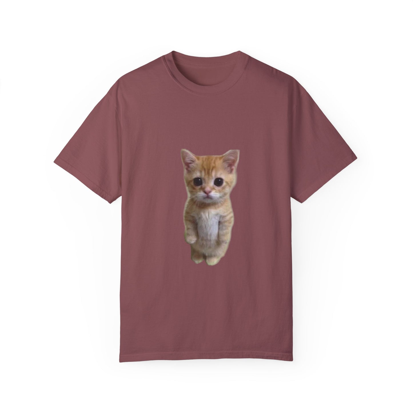 "Adorable Feline Charm: Cute Cat Unisex Garment-Dyed T-shirt - Wear Your Love for Cats in Style!"