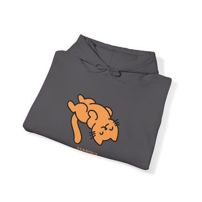 "Vibrant Feline Charm: Orange Cat Unisex Heavy Blend™ Hooded Sweatshirt - Add a Splash of Color to Your Cat-Inspired Wardrobe!"