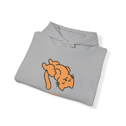 "Vibrant Feline Charm: Orange Cat Unisex Heavy Blend™ Hooded Sweatshirt - Add a Splash of Color to Your Cat-Inspired Wardrobe!"