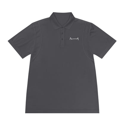 "Feline Elegance: Men's Sport Polo Shirt with Cat Logo - Elevate Your Style with Purr-fect Sophistication!"