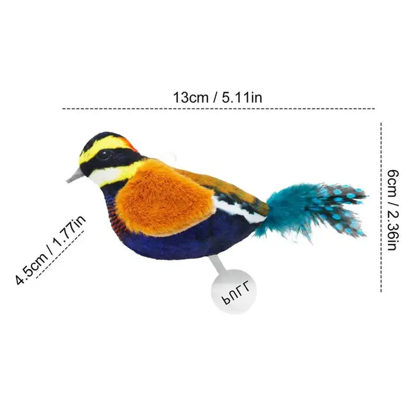 Universal Floppy Bird Cat Toys DIY Cat Wand Toys Cat Tree Cat Tower Toy with Catnip Bird Shape Interactive Cat Toys for Pets