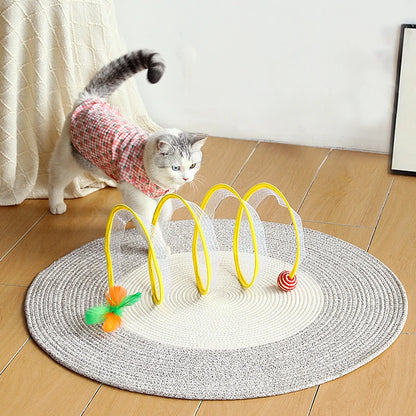 Cats Tunnel Foldable Pet Cat Toys Funny Kitten Stick Mouse Supplies Fun Toy Tunnel Toy for Cat Play Tunnel Tube Cat Accessories