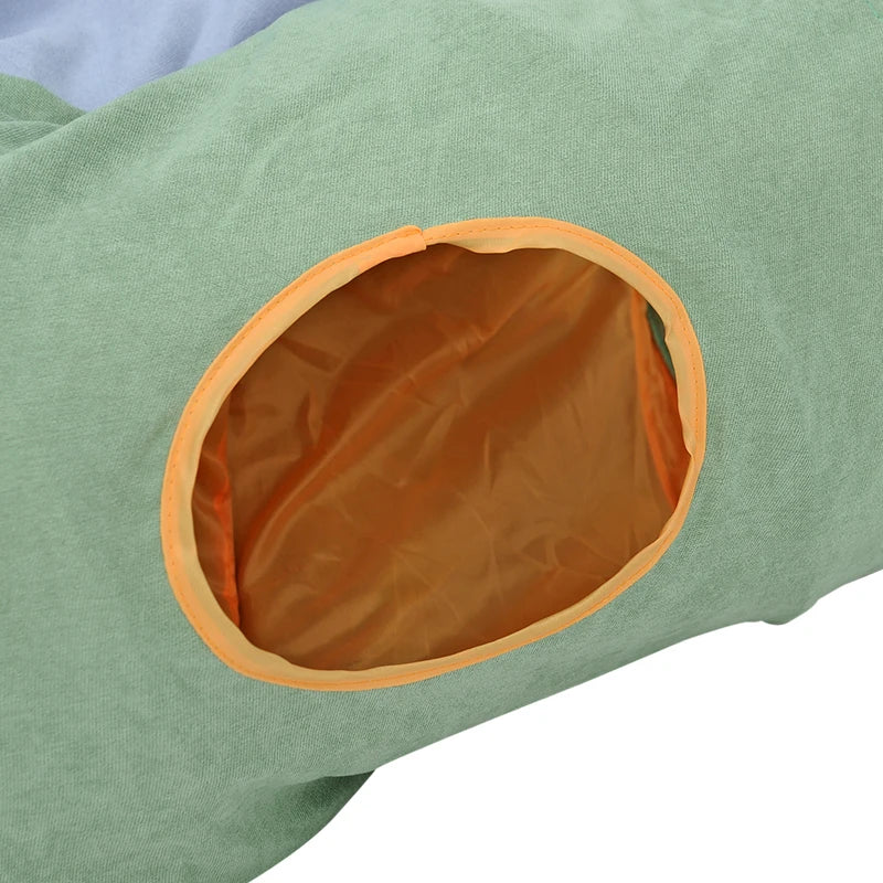 Hoopet Foldable Pet Cat Playing Tunnel Interactive Cat Puppy Toys Soft All Season Cat Tent Bed Cat House with Ball