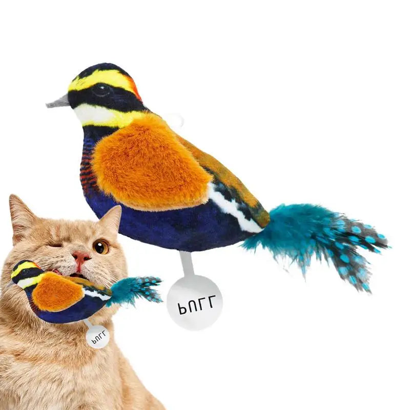 Universal Floppy Bird Cat Toys DIY Cat Wand Toys Cat Tree Cat Tower Toy with Catnip Bird Shape Interactive Cat Toys for Pets